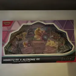 Pokemon TCG Mimikyu ex & Alcremie ex Premium Collection Box English 10 Packs - Image 1