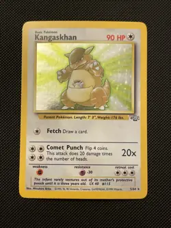 Vintage Pokemon Jungle Kangaskhan 5/64 Holo Rare NM/LP+ - Image 1