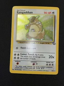 Vintage Pokemon Jungle Kangaskhan 5/64 Holo Rare NM/LP+ - Image 2