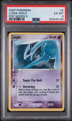 Lugia Holo 2/17 Pokemon POP Series 5 PSA 6 - Image 1
