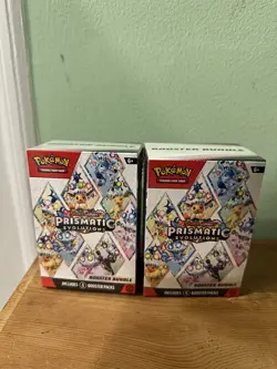 Pokemon TCG Scarlet & Violet Prismatic Evolutions Booster Bundle 2X Sealed New - Image 1
