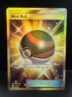 Pokemon Nest Ball Sun & Moon Base 158/149 Holo Secret Rare Gold Full Art 2017 MP - Image 1