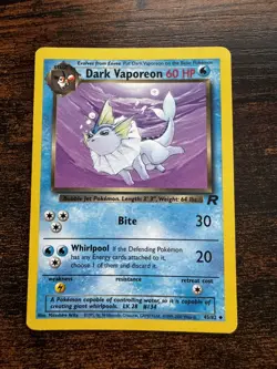 Pokemon TCG Dark Vaporeon Team Rocket 45/82 LP. - Image 1