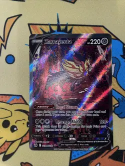 Pokemon TCG Zamazenta v Crown Zenith Galarian Gallery GG54/GG70 Holo Ultra Rare - Image 1