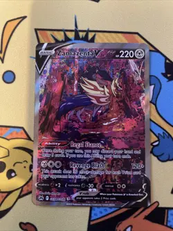 Pokemon TCG Zamazenta v Crown Zenith Galarian Gallery GG54/GG70 Holo Ultra Rare - Image 2