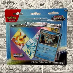 Pokemon Prismatic Evolutions Tech Sticker Collection Scarlet & Violet Glaceon - Image 1