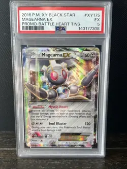 2016 Pokemon Magearna-EX TCG Full Art Holo XY175 Black Star - Image 1