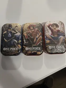 ONE PIECE Tin Pack Set Vol. 2 OP-13 Monkey.D.Luffy NEW/Factory Sealed Set Of 3 - Image 1