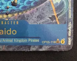 One Piece Kaido OP05-118 SEC Alternate Art Premium Booster English NM - Image 3