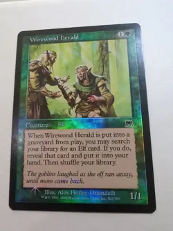 [1x] Wirewood Herald - Foil light Play, English Onslaught MTG Magic - Image 1