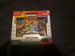 Sealed Pokemon Lot Poster Collection,First Partner, Deluxe Pin & 4 P.O. Boosters - Image 4