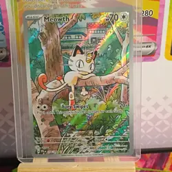 Pokemon Meowth 106/094 – Phantasmal Flames – English IR (Illustration Rare) NM - Image 1
