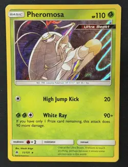 Pokemon - Pheromosa #11/131 - SM - Forbidden Light Reverse Holo - Image 1