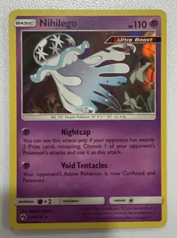 Pokemon TCG Nihilego 106/214 Holo Rare Lost Thunder - Image 1