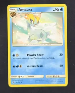 Pokemon 2018 Sun & Moon Amaura 27/131 Forbidden Light GEMMINT Multiple Available - Image 1