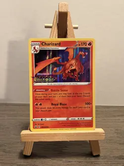 2020 POKEMON CHARIZARD VIVID VOLTAGE PRE RELEASE HOLO SWSH066 - Image 1
