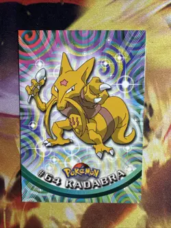 Pokemon Topps TV Animation Edition #64 Kadabra! Black Logo! - Image 1