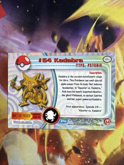 Pokemon Topps TV Animation Edition #64 Kadabra! Black Logo! - Image 2