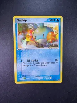 2005 Pokemon Mudkip Ex Emerald 56/106 Reverse Foil STAMPED - Image 1