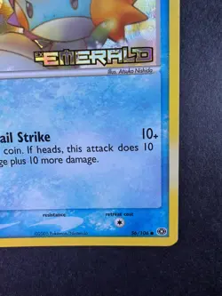 2005 Pokemon Mudkip Ex Emerald 56/106 Reverse Foil STAMPED - Image 5