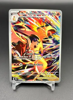 Ethan's Typhlosion Pokemon TCG S&V Destined Rivals Illustration Rare IR 190/182 - Image 1