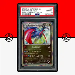 Pokemon PSA 10 Salamence Holo 047/078 XY6 Emerald Break 1st Ed Japanese - Image 1