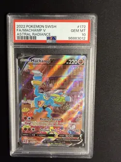 Machamp V 172/189 PSA 10 - 2022 Pokemon SWSH Astral Radiance Alt Art - Image 1