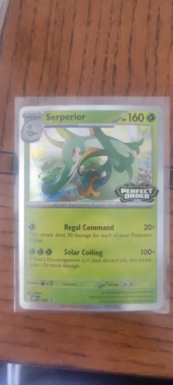 Pokemon TCG Serperior Perfect Order Prerelease Promo *NM* - Image 1