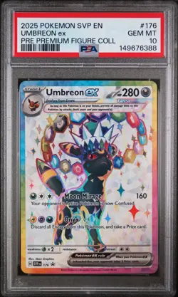 2025 POKEMON SVP EN-SV BLACK STAR PROMO 176 175 UMBREON ESPEON SEQUENTIAL PSA 10 - Image 2