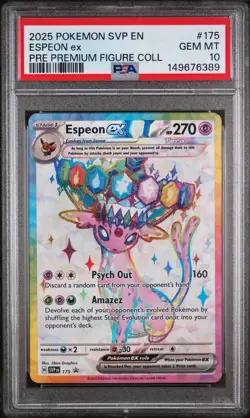 2025 POKEMON SVP EN-SV BLACK STAR PROMO 176 175 UMBREON ESPEON SEQUENTIAL PSA 10 - Image 4