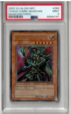2003 YU-GI-OH! MFC-MAGICIAN'S FORCE #068 CHAOS COMMAND MAGICIAN PSA 9 - Image 2