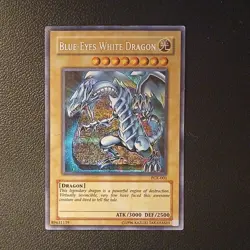 Blue-Eyes White Dragon PCK-001 MP Secret Rare Yu-Gi-Oh Power Chaos Kaiba - Image 1