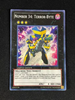 YUGIOH NUMBER 34 TERROR BYTE PRC1-ENV02 SECRET - Image 1