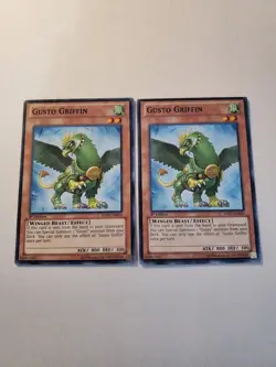 Yugioh - Gusto Griffin HA07-EN004 NM 1st ed Super Rare x2 - Image 1