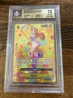 2024 One Piece OP08-106 Nami SP Emperors in the New World English BGS 10 - Image 1