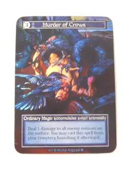 Murder of Crows Ordinary Foil Sorcery Gothic TCG Trading Card - Image 1