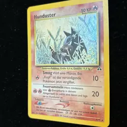 Pokemon Card Hunduster Houndour 5/75 TGC Neo Discovery SWIRL - Image 2