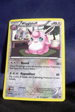 2012 Pokemon Card Wigglytuff 79/99 Reverse Holo Rare Next Destinies - NM- - Image 1