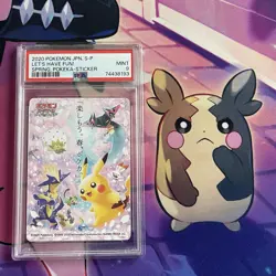 Pokemon Card | PSA 9 Pikachu Spring Pokeka Sticker 2020 Let's Have Fun! Japanese - Image 1