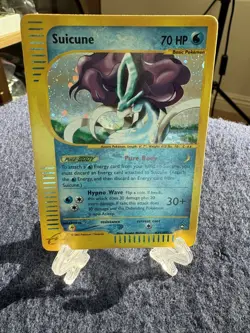 Suicune H25/H32 Holo Rare Aquapolis e-Reader 2002 Pokemon Card - Image 1
