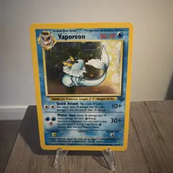 Vaporeon 12/64 Jungle Holo Rare 1999 WOTC Vintage Pokemon Card LP - Image 1