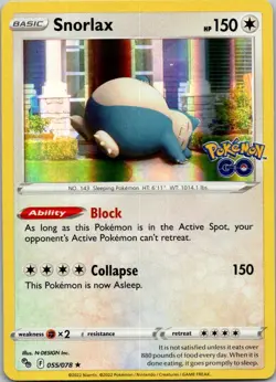 Snorlax - (Cosmos Holo) Promo Miscellaneous Cards & Products 055/078 NM - Image 1
