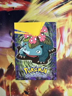 LP/NM Venusaur #03 E3 OF 12 - NON-HOLO- BLUE logo - TOPPS POKEMON CARD - Image 1
