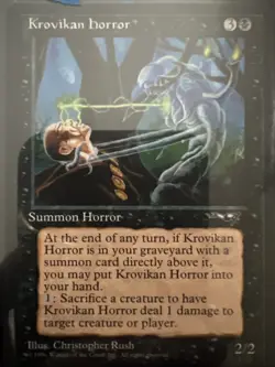 Krovikan Horror - Alliances - Magic the Gathering - MTG - Light Play - Image 1