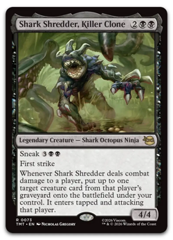 Shark Shredder, Killer Clone #73 (NM) TMT Magic MTG - Image 1