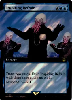 MTG Inspiring Refrain (Extended Art) (Surge Foil) Foil NM Doctor Who - Image 1