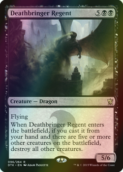 MTG Deathbringer Regent Foil ** Dragons of Tarkir ** English (NM) - Image 1