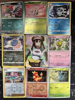 Rare Sexy Anime Waifu Card and 8 Holographic pokemon cards - Image 1