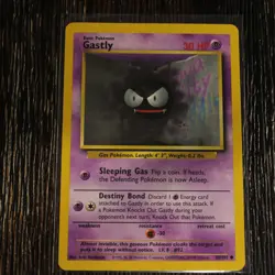 Pokemon TCG Base Set Gastly #050/102 Lightly Played - Image 1