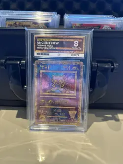 Pokemon Ancient Mew Movie Promo 2000 Cosmos Holo Card Ace NM-MT 8 - Image 1